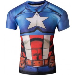  Компрессионная футболка Captain America